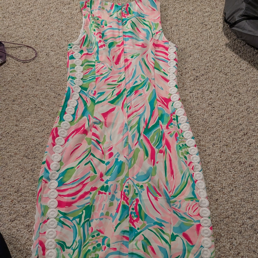 Lilly Pulitzer Colorful Print Midi Dress